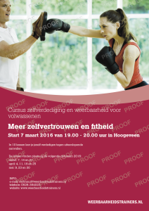 Poster zelfverdediging